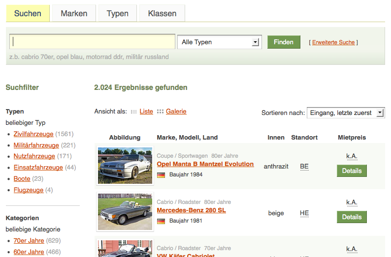 Neue Fundus-Findemaschine